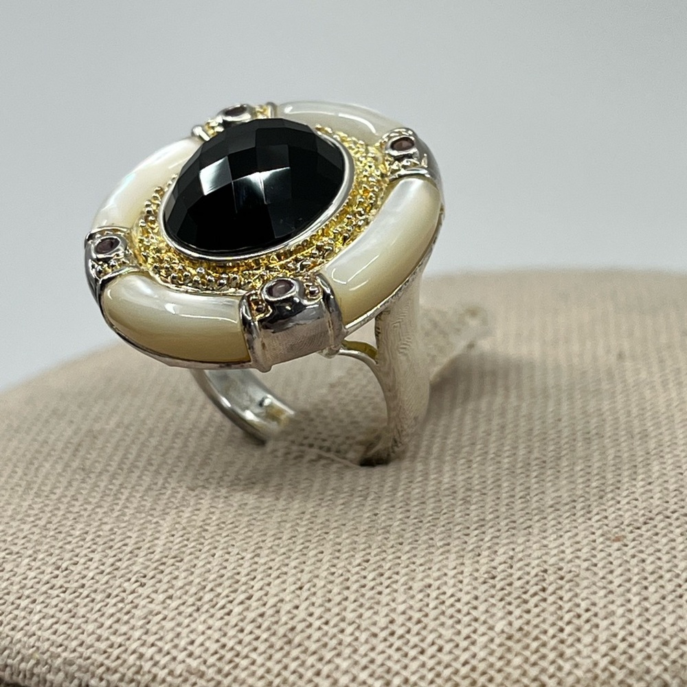 Striking Vintage Sterling Silver 925 Hong Kong Ring - Picture 3 of 16